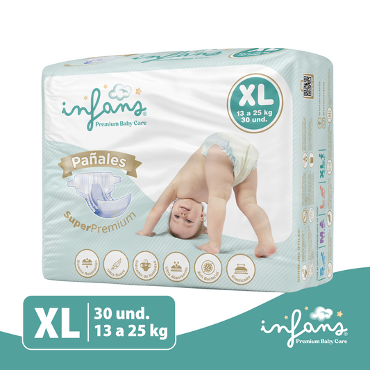 Pañal Infans Super Premium Talla XL – 30 Unidades