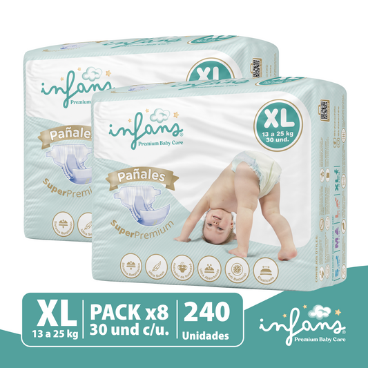 Pañal Infans Super Premium Talla XL 8x30 – 240 Unidades