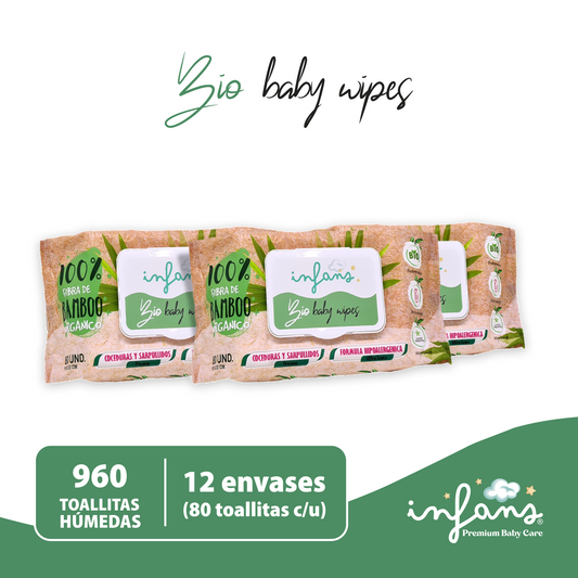 Toallitas Infans Bamboo Bio 12x80 – 960 Unidades