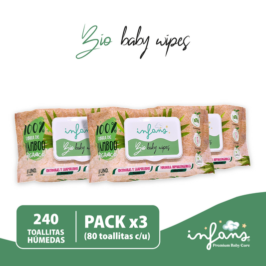 Toallitas Infans Bio 3x80 – 240 Unidades