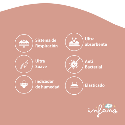 Pañal Infans Super Premium Talla XL 2x30 – 60 Unidades