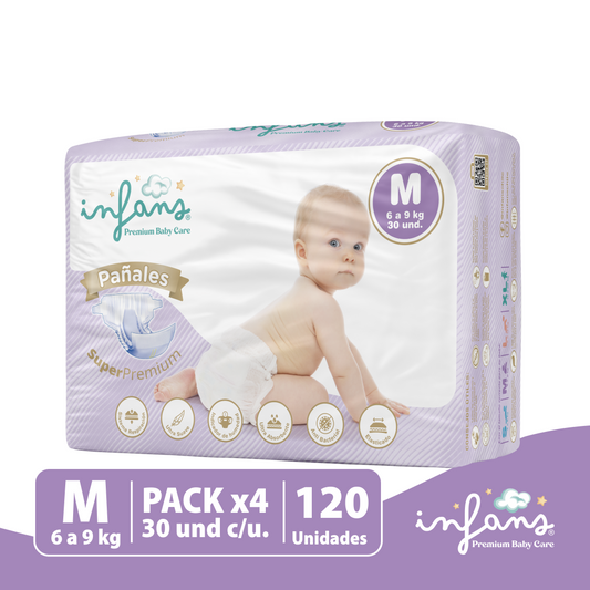 Pañal Infans Super Premium Talla M 8x30 – 240 Unidades