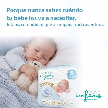 Pañal Infans Super Premium Talla S 8x30 – 240 Unidades