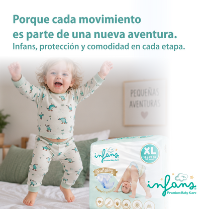 Pañal Infans Super Premium Talla XL 2x30 – 60 Unidades