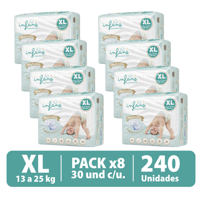 Pañal Infans Super Premium Talla XL 8x30 – 240 Unidades
