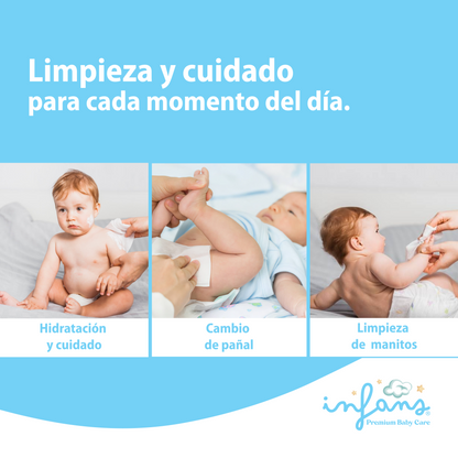 Toallitas Infans 99,9% Agua Hipoalergénicas 24x60 – 1440 Unidades