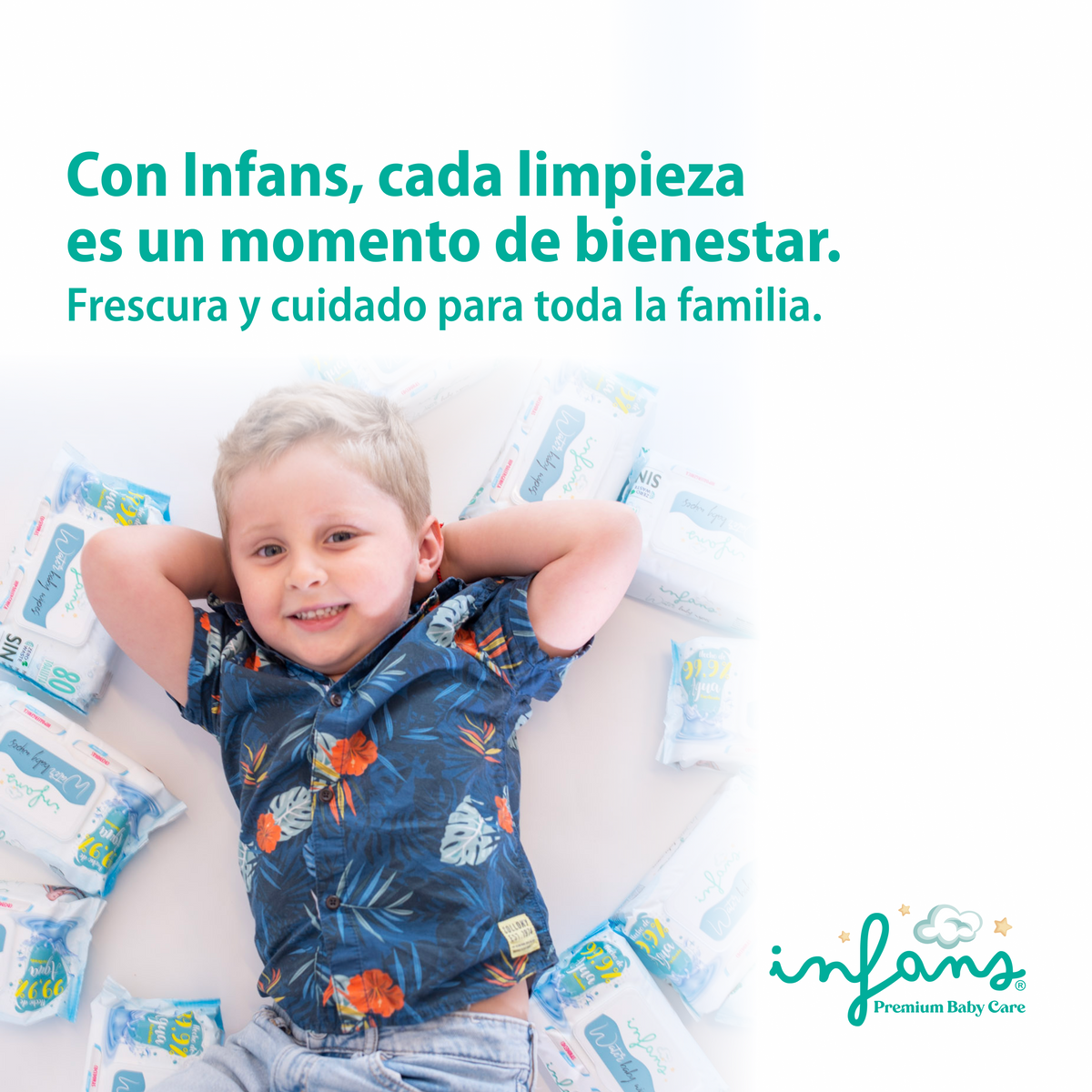 Toallitas Infans 99,9% Agua Hipoalergénicas 2x80 – 160 Unidades